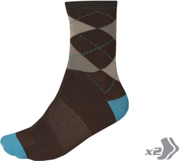 Picture of ENDURA ARGYLL SOCK (TWIN PACK)